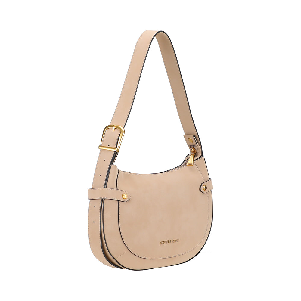 Sac épaule croûte de cuir Madelena