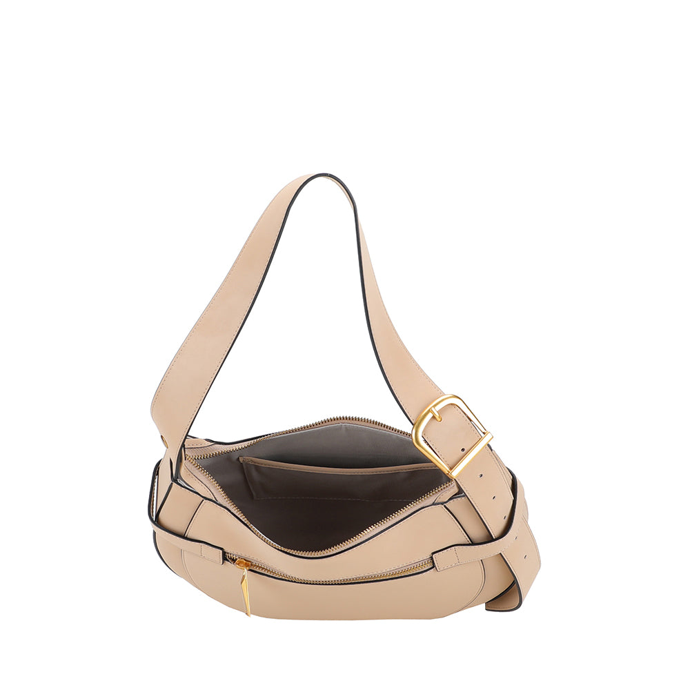 Sac épaule croûte de cuir Madelena