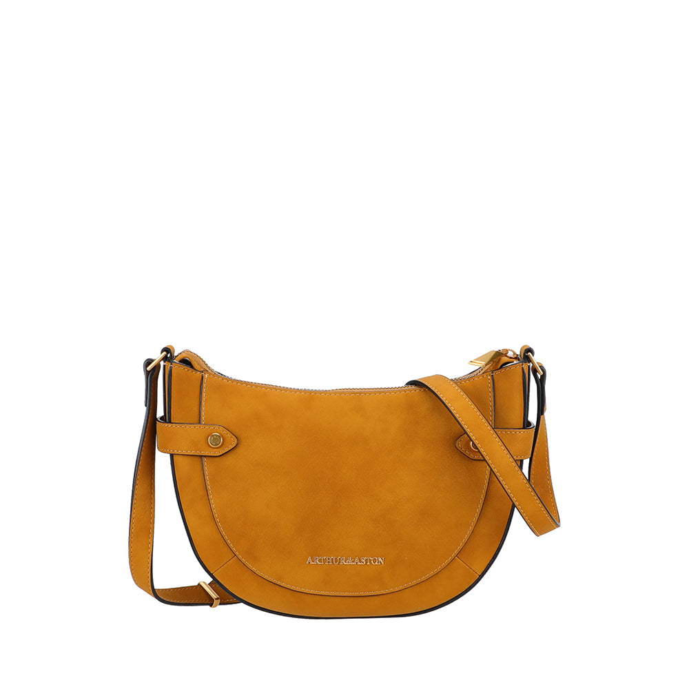 Madelena split leather shoulder bag