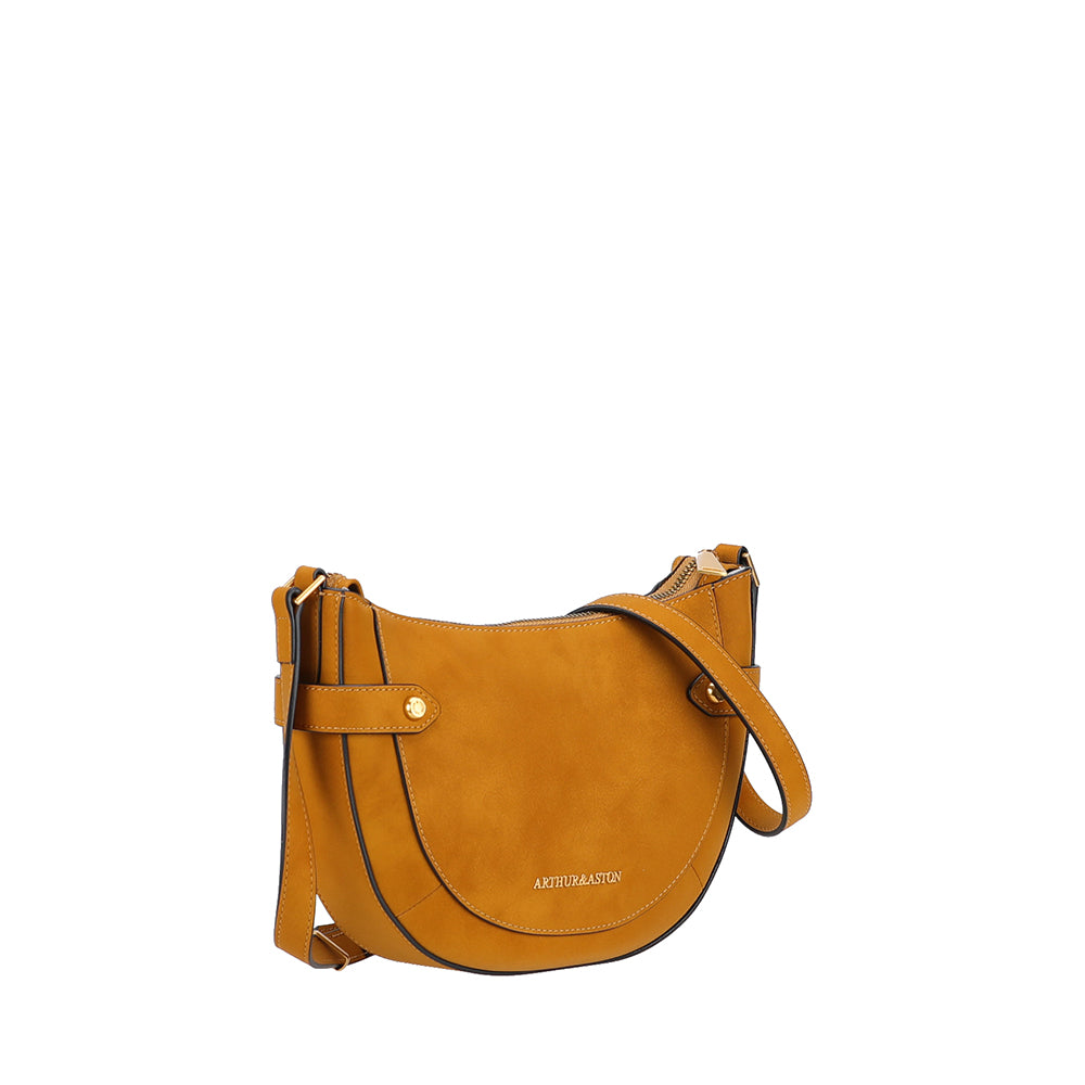 Madelena split leather shoulder bag