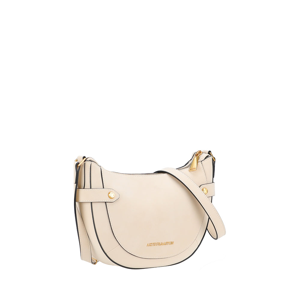 Madelena split leather shoulder bag