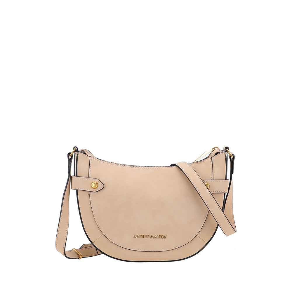 Madelena split leather shoulder bag