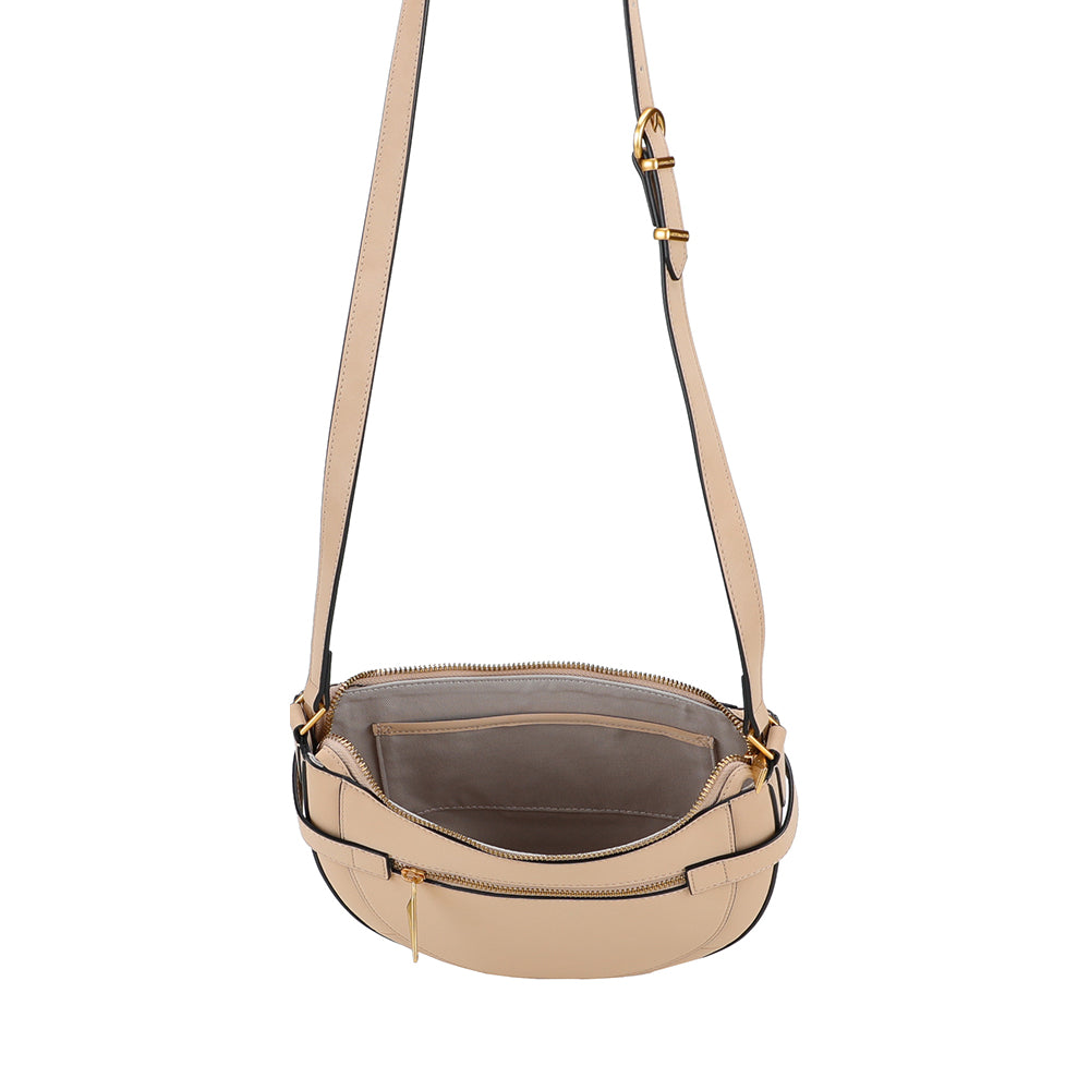 Madelena split leather shoulder bag