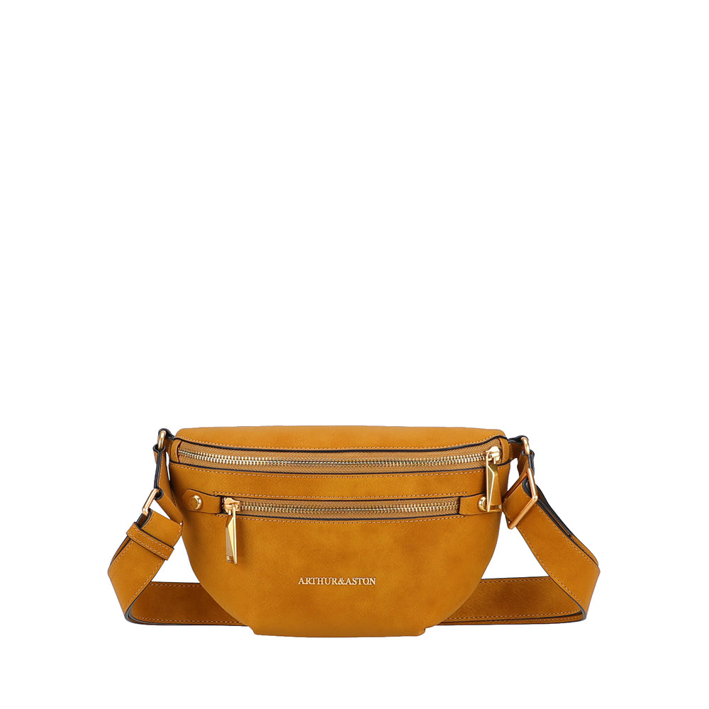 Madelena split leather fanny pack
