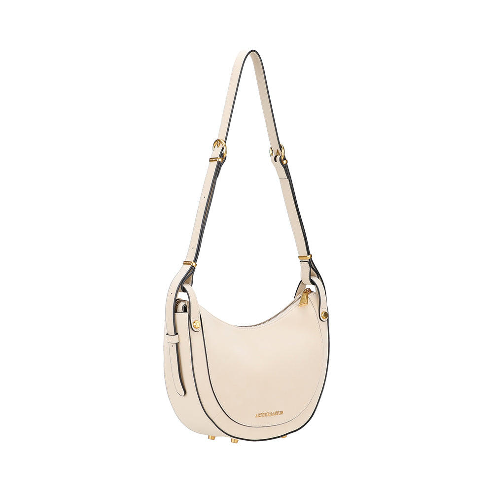 Madelena split leather shoulder bag