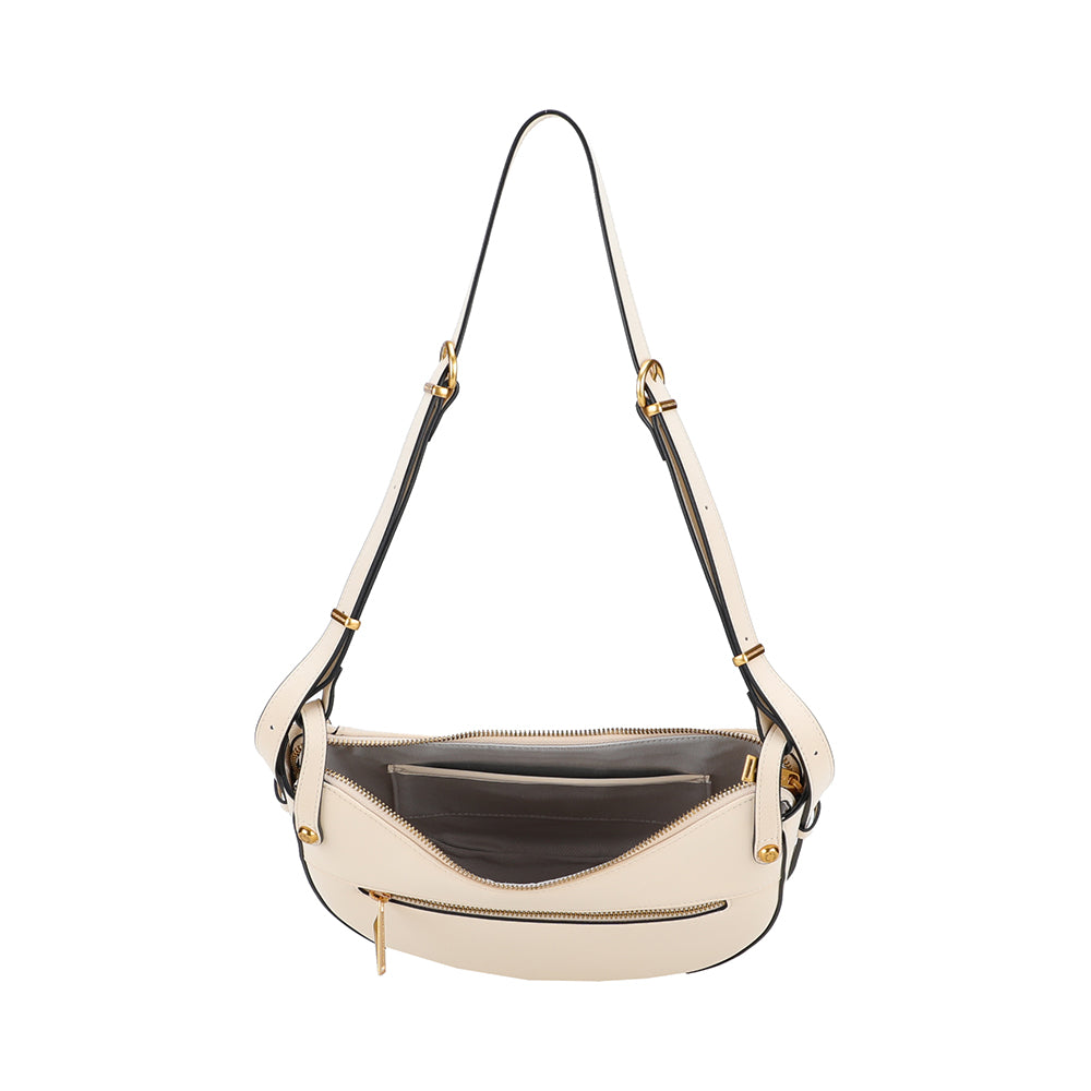 Madelena split leather shoulder bag