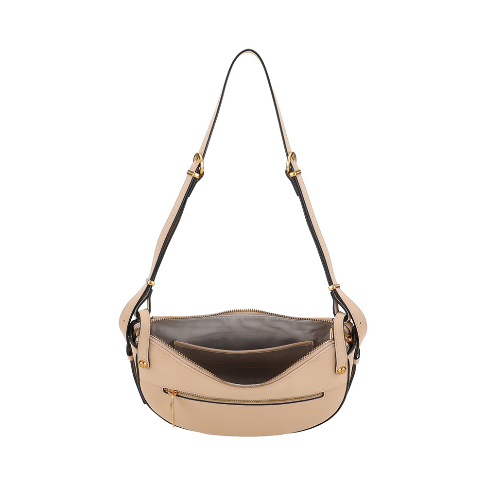 Madelena split leather shoulder bag