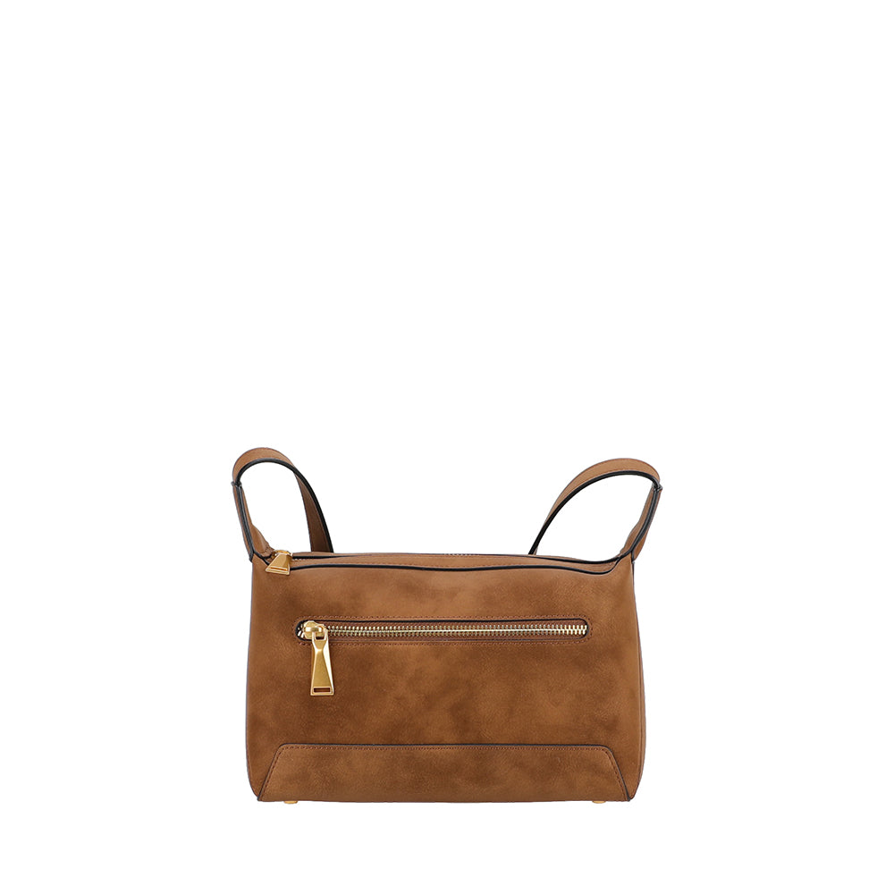 Sac bandoulière croûte de cuir Madelena