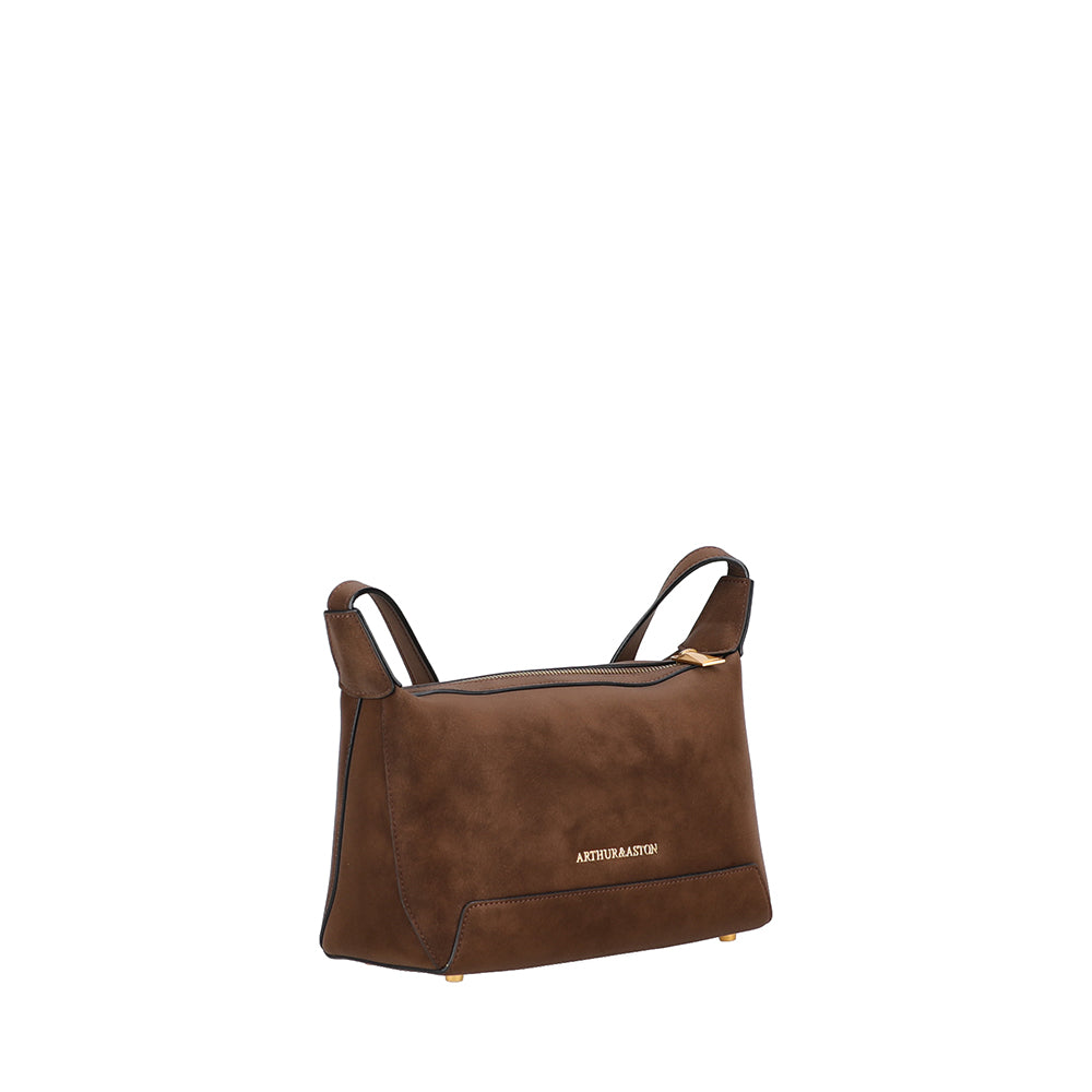 Sac bandoulière croûte de cuir Madelena