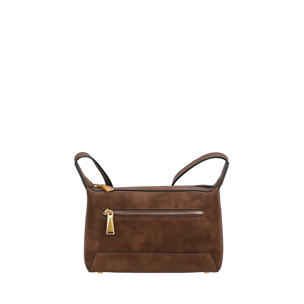 Sac bandoulière croûte de cuir Madelena