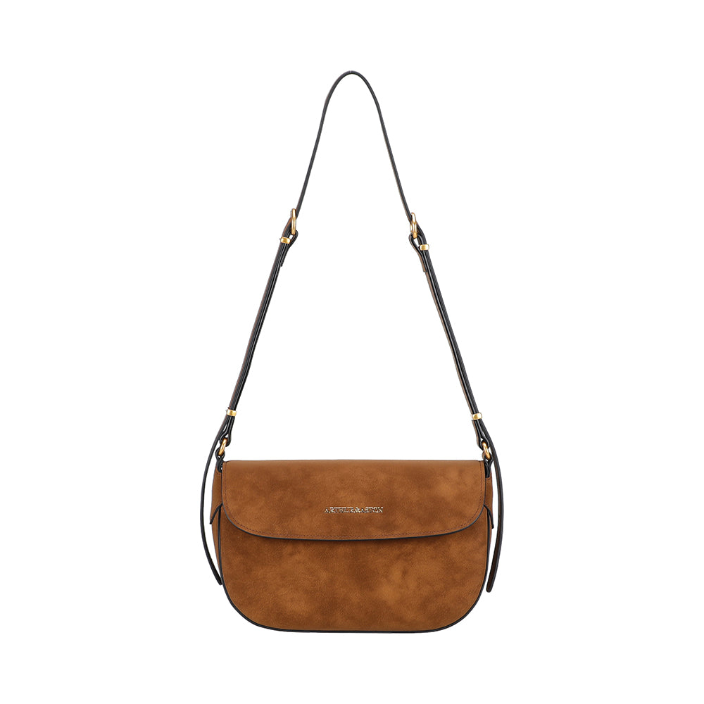 Sac épaule croûte de cuir Madelena