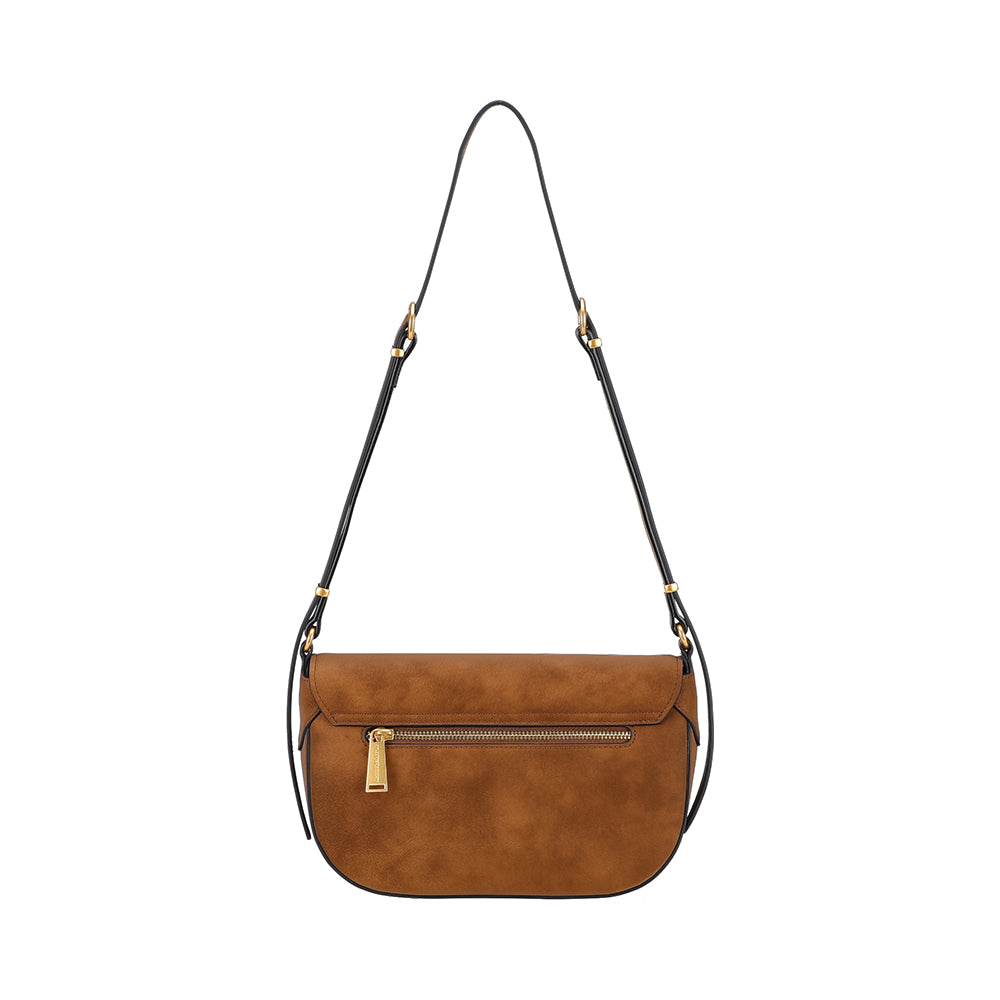Sac épaule croûte de cuir Madelena