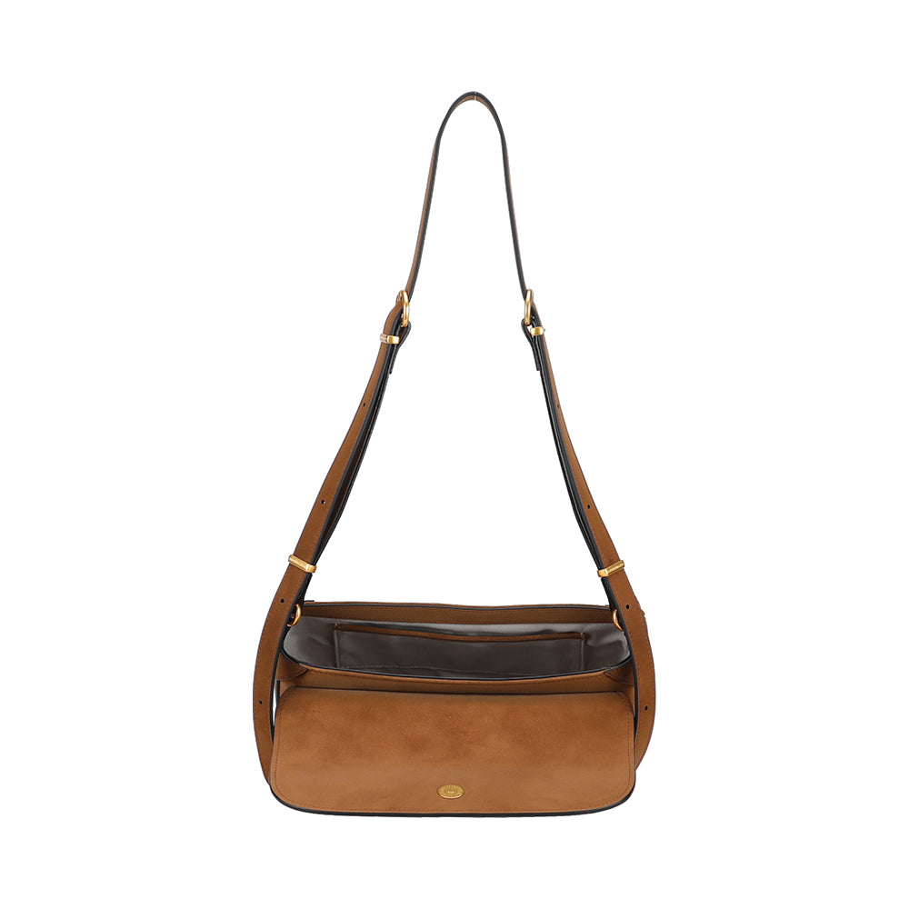 Sac épaule croûte de cuir Madelena