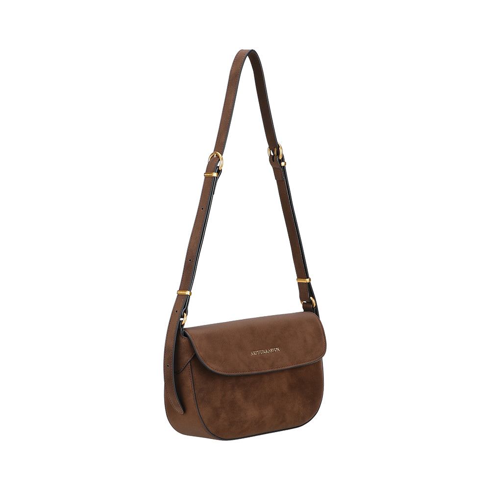 Sac épaule croûte de cuir Madelena