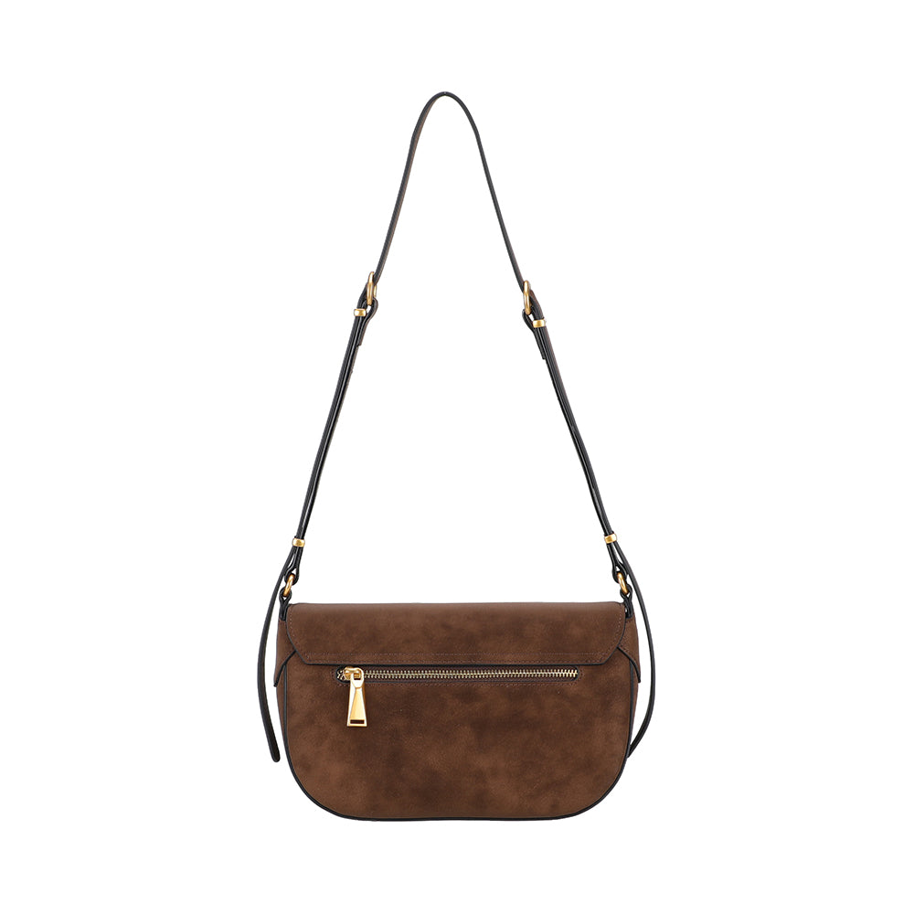 Sac épaule croûte de cuir Madelena