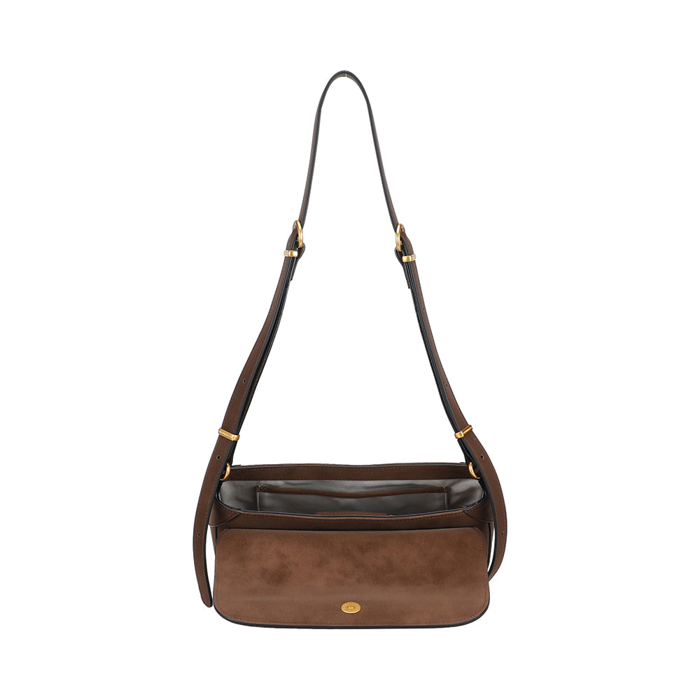 Sac épaule croûte de cuir Madelena