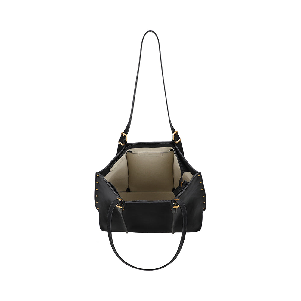 Sac shopping M croûte de cuir Madelena