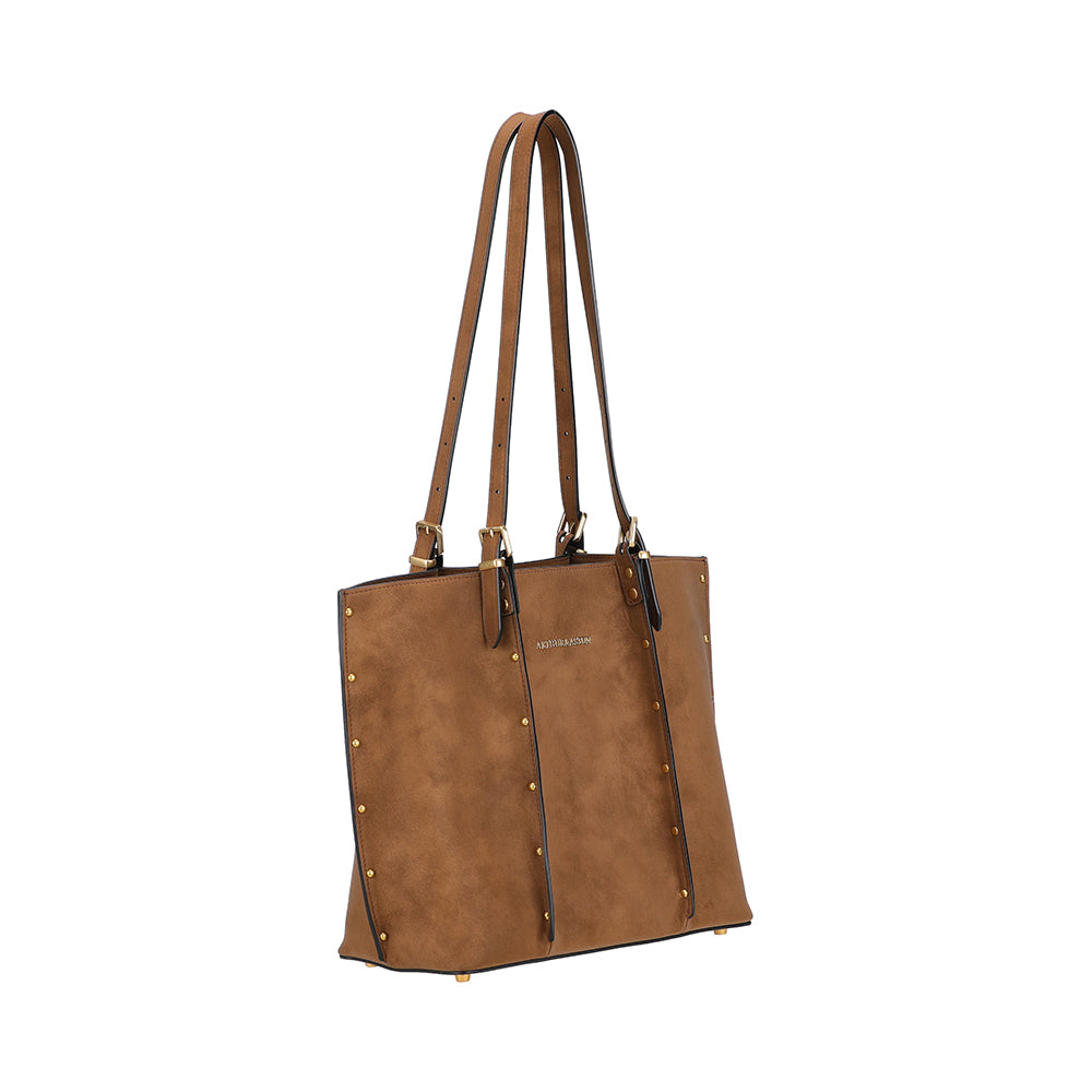 Sac shopping M croûte de cuir Madelena