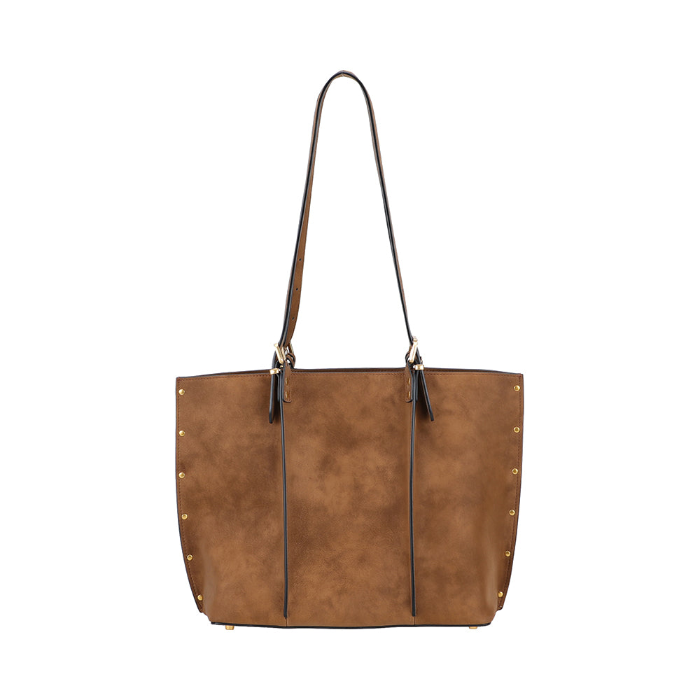 Sac shopping M croûte de cuir Madelena