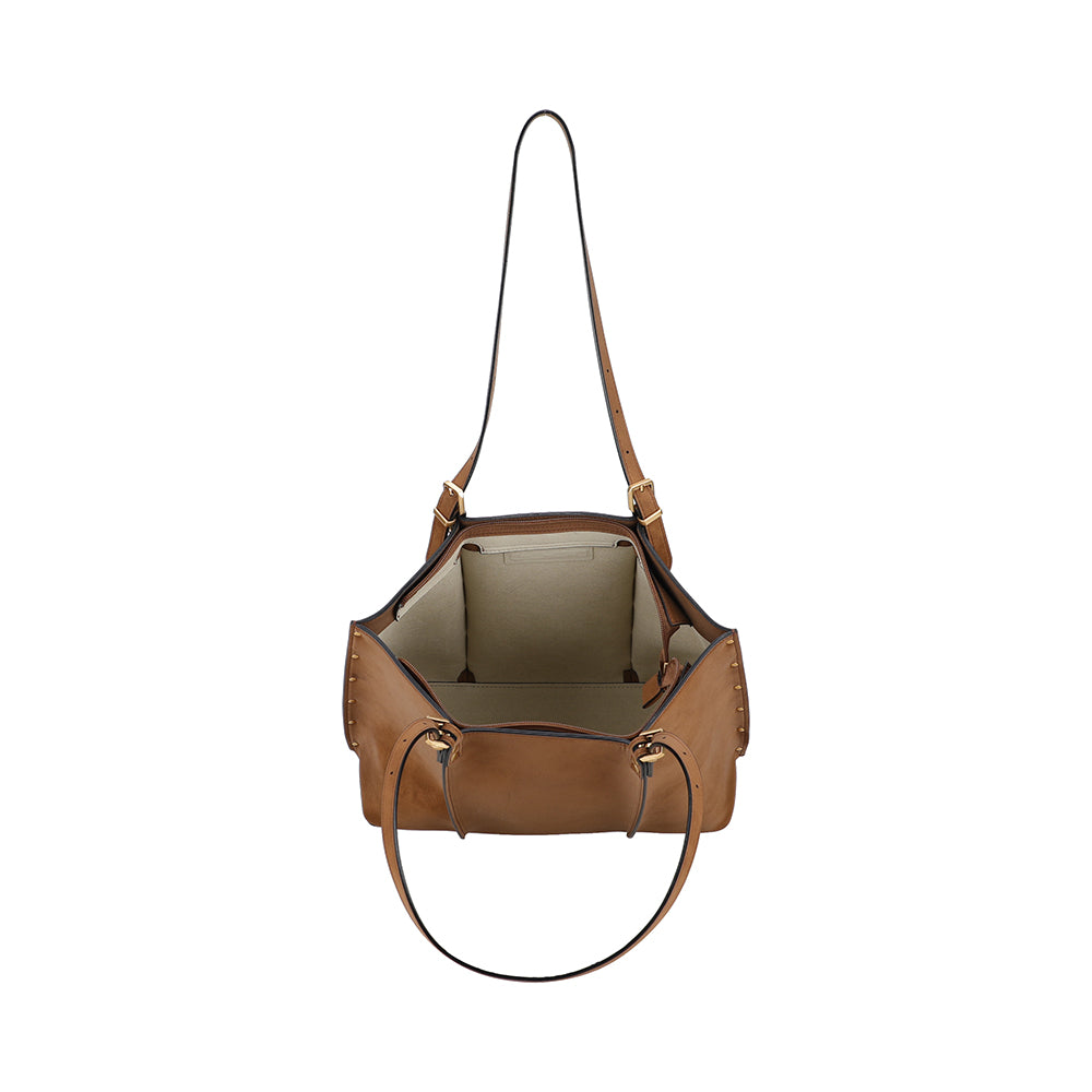 Sac shopping M croûte de cuir Madelena