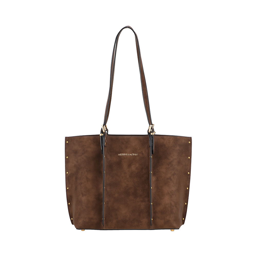 Sac shopping M croûte de cuir Madelena