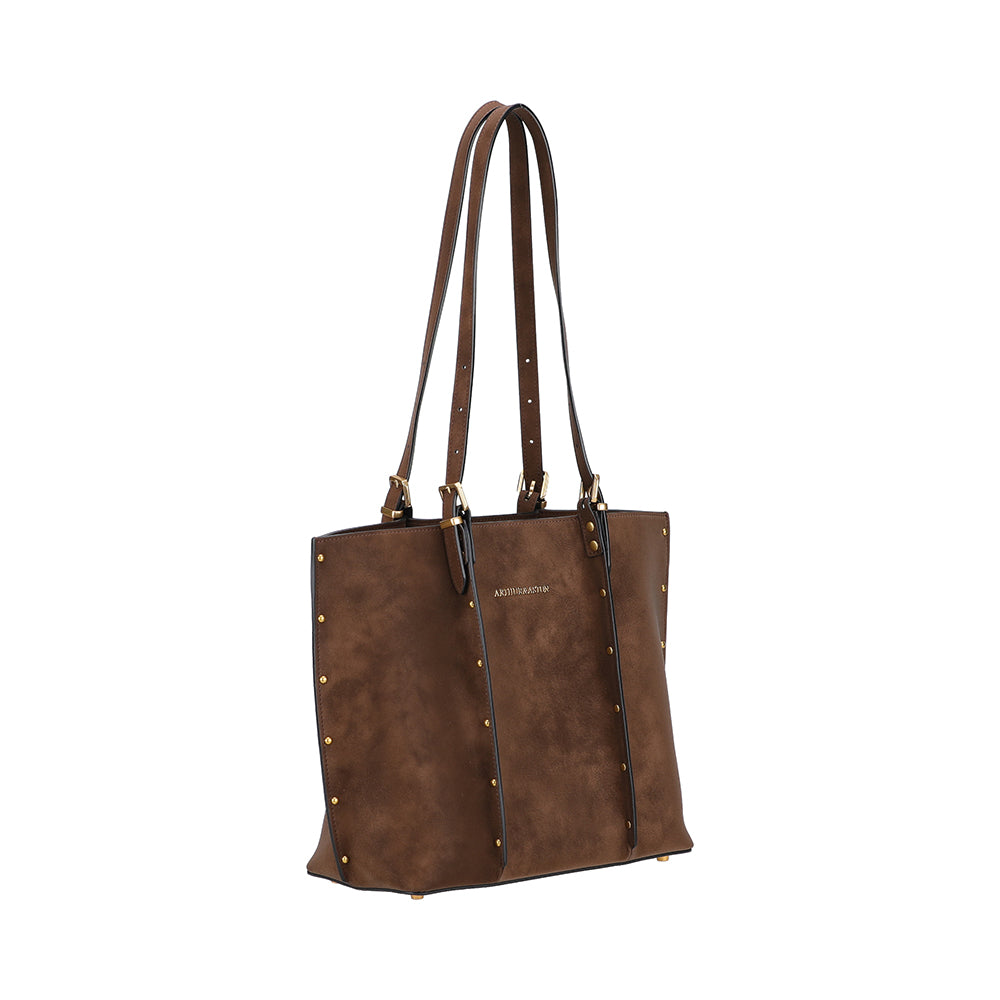 Sac shopping M croûte de cuir Madelena