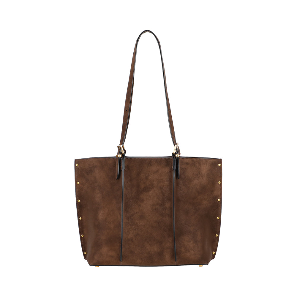 Sac shopping M croûte de cuir Madelena