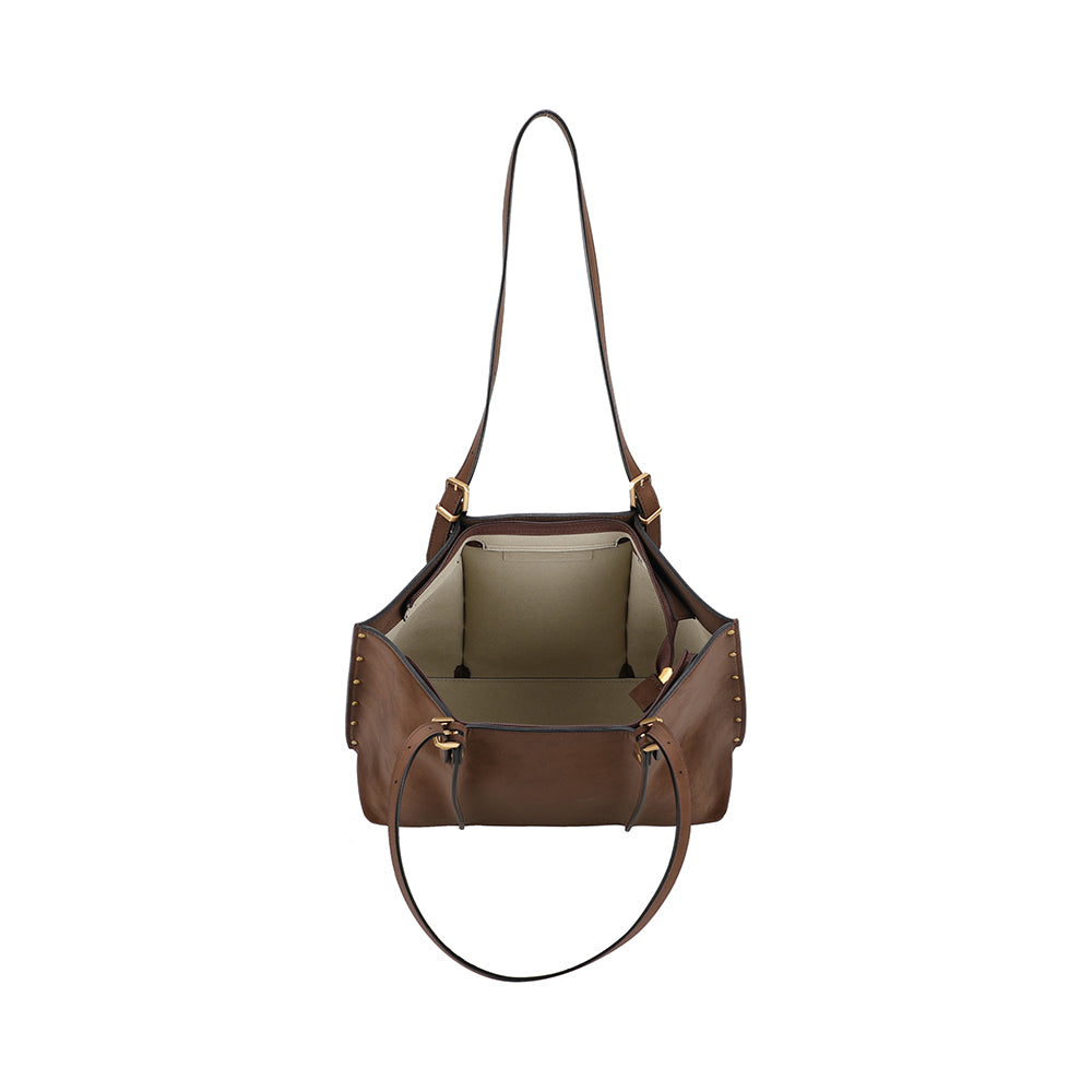 Sac shopping M croûte de cuir Madelena