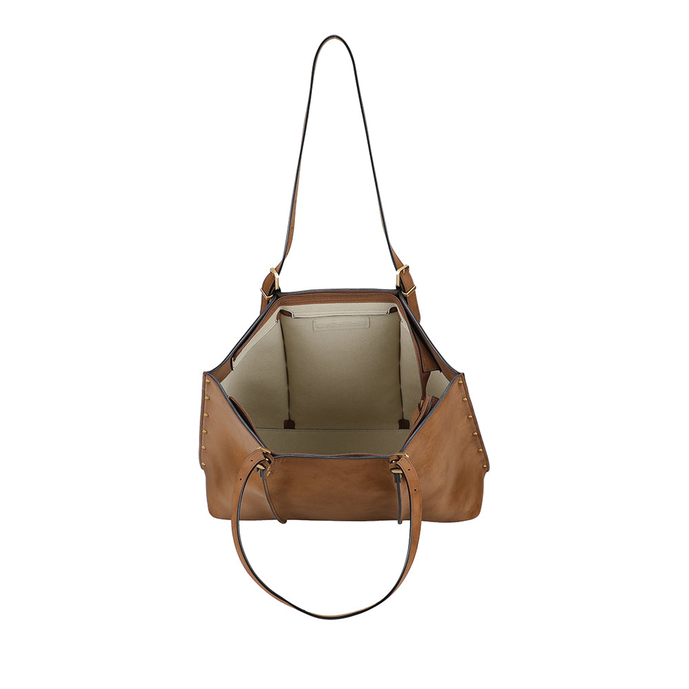 Sac shopping L croûte de cuir Madelena