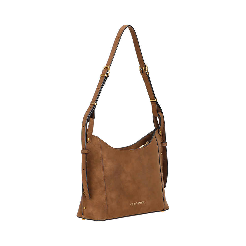 Sac épaule croûte de cuir Madelena