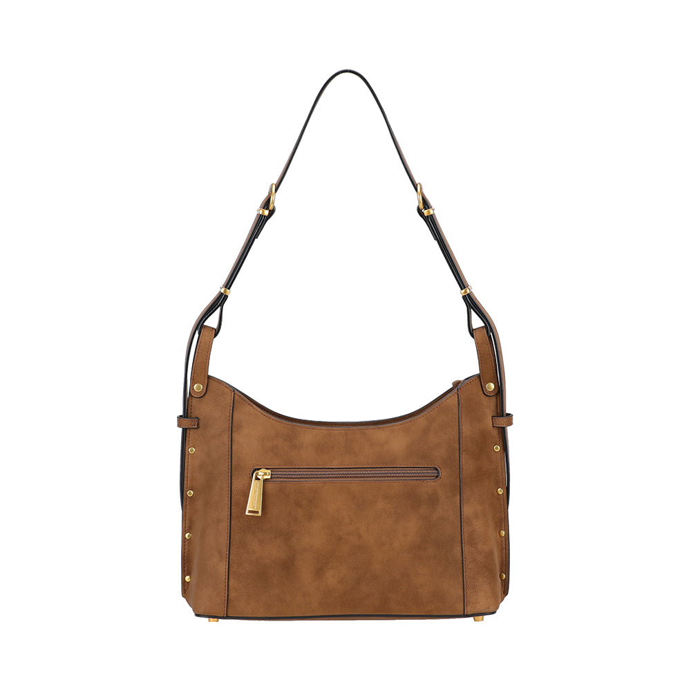 Sac épaule croûte de cuir Madelena