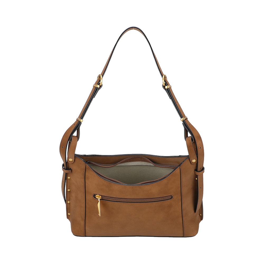 Sac épaule croûte de cuir Madelena