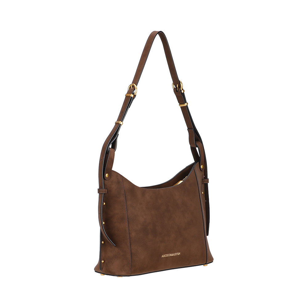 Sac épaule croûte de cuir Madelena