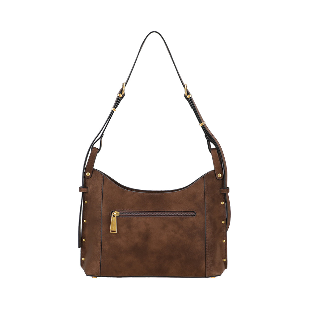 Sac épaule croûte de cuir Madelena