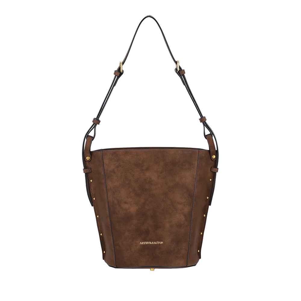 Sac Sceau croûte de cuir Madelena