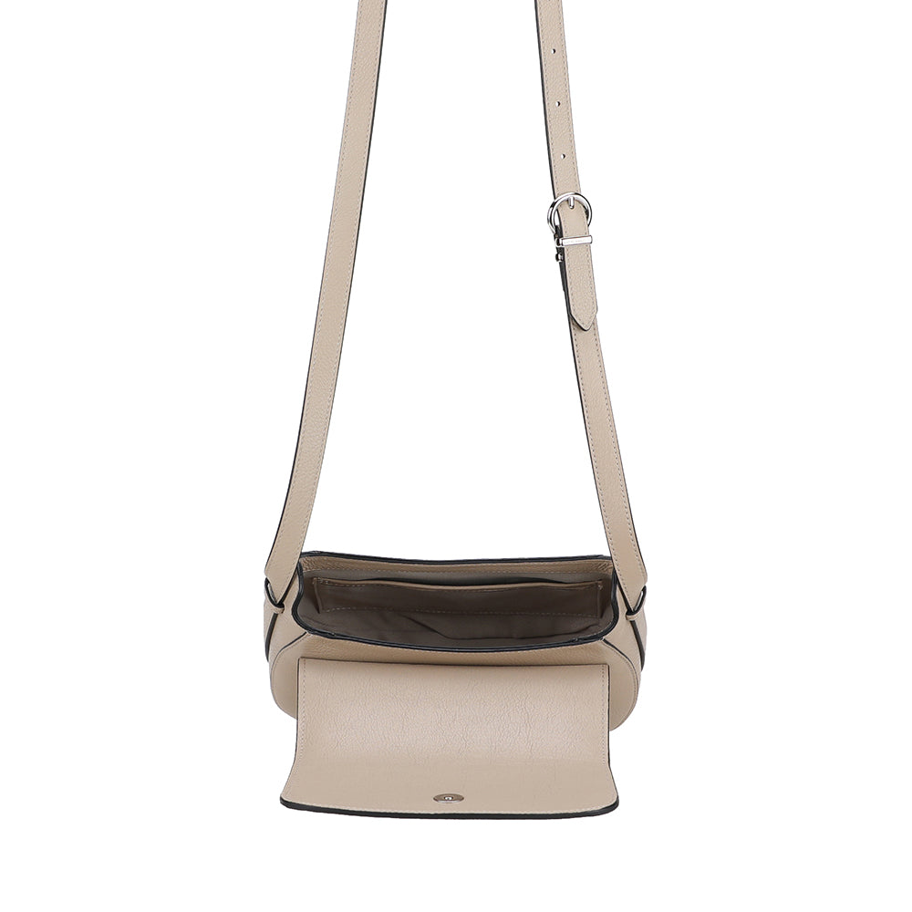 Sac bandoulière rabat Raquel Cuir