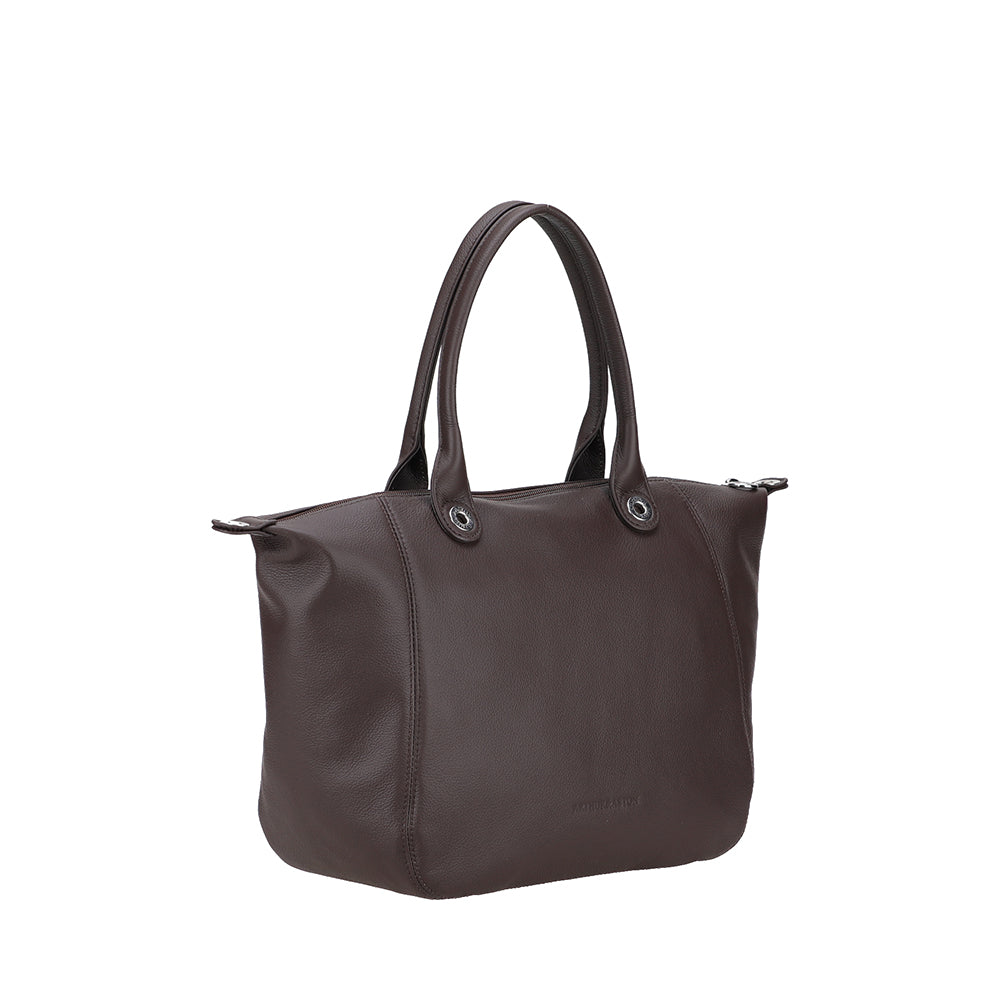 Moyen sac à main Louisa en cuir