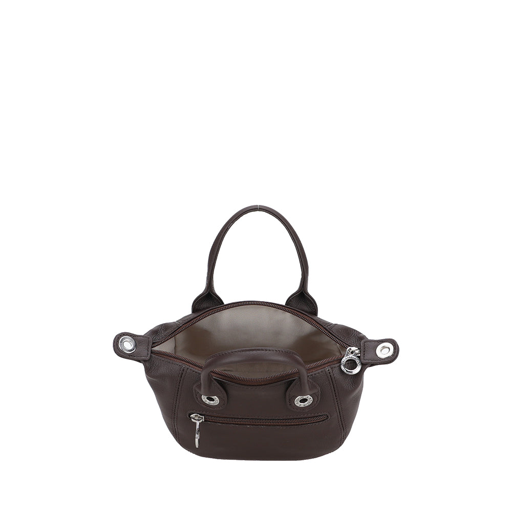 Mini sac cabas Louisa en cuir