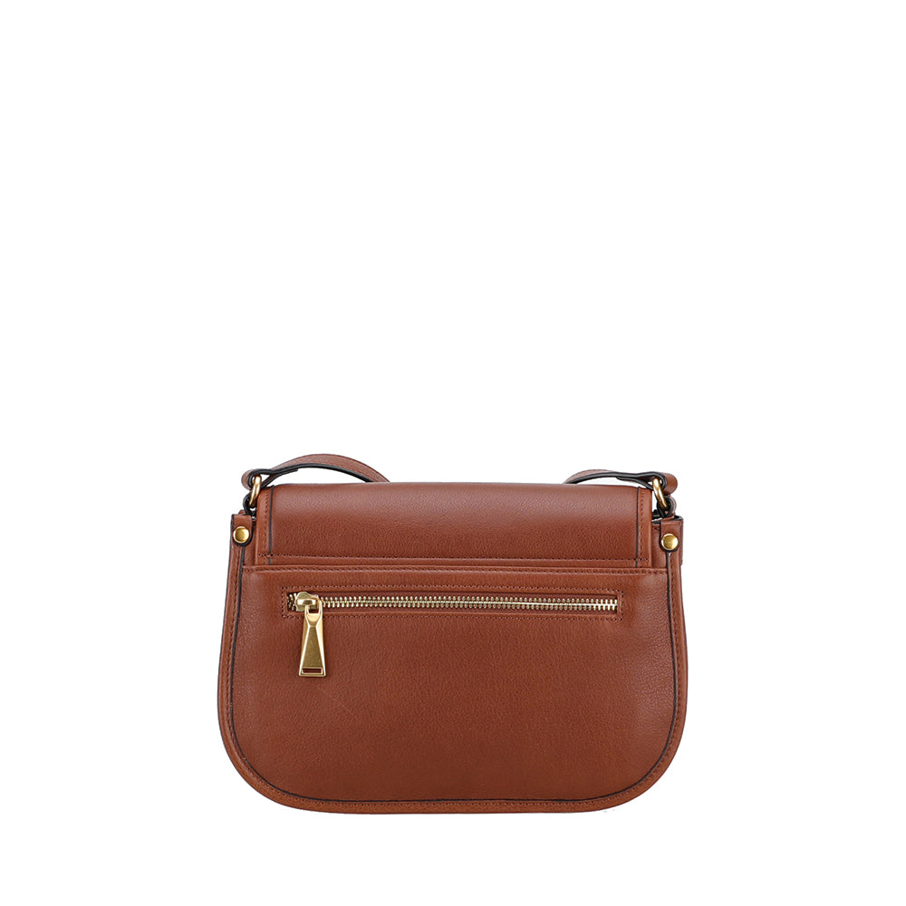 Sac bandoulière rabat Cassidy Cuir