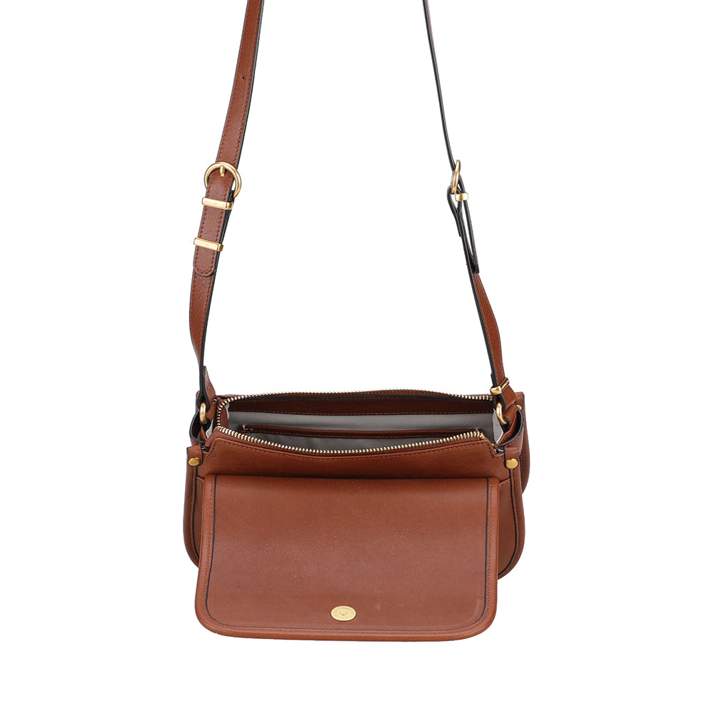 Sac bandoulière rabat Cassidy Cuir