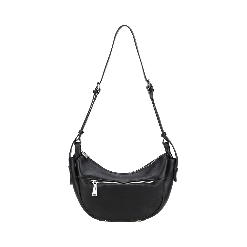 Sac bandoulière demi-lune cuir Elsa