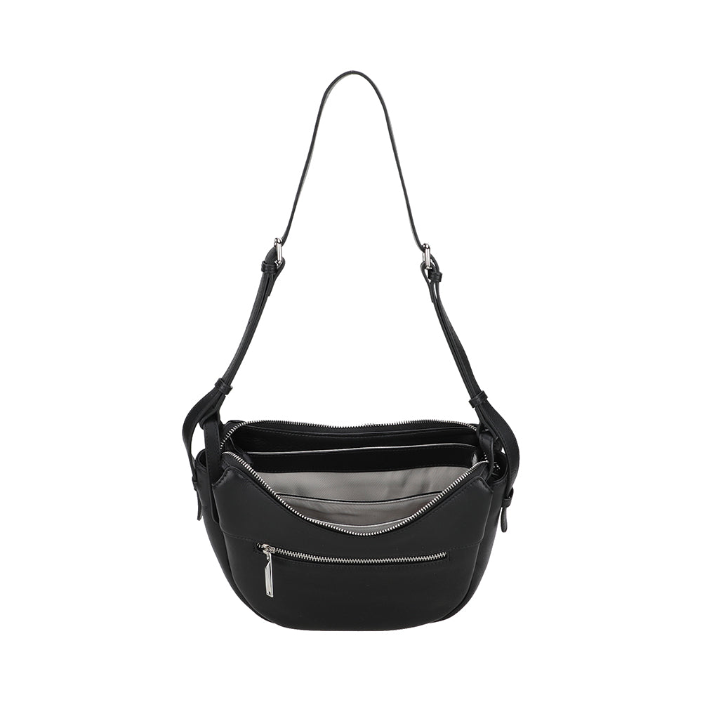 Sac bandoulière demi-lune cuir Elsa