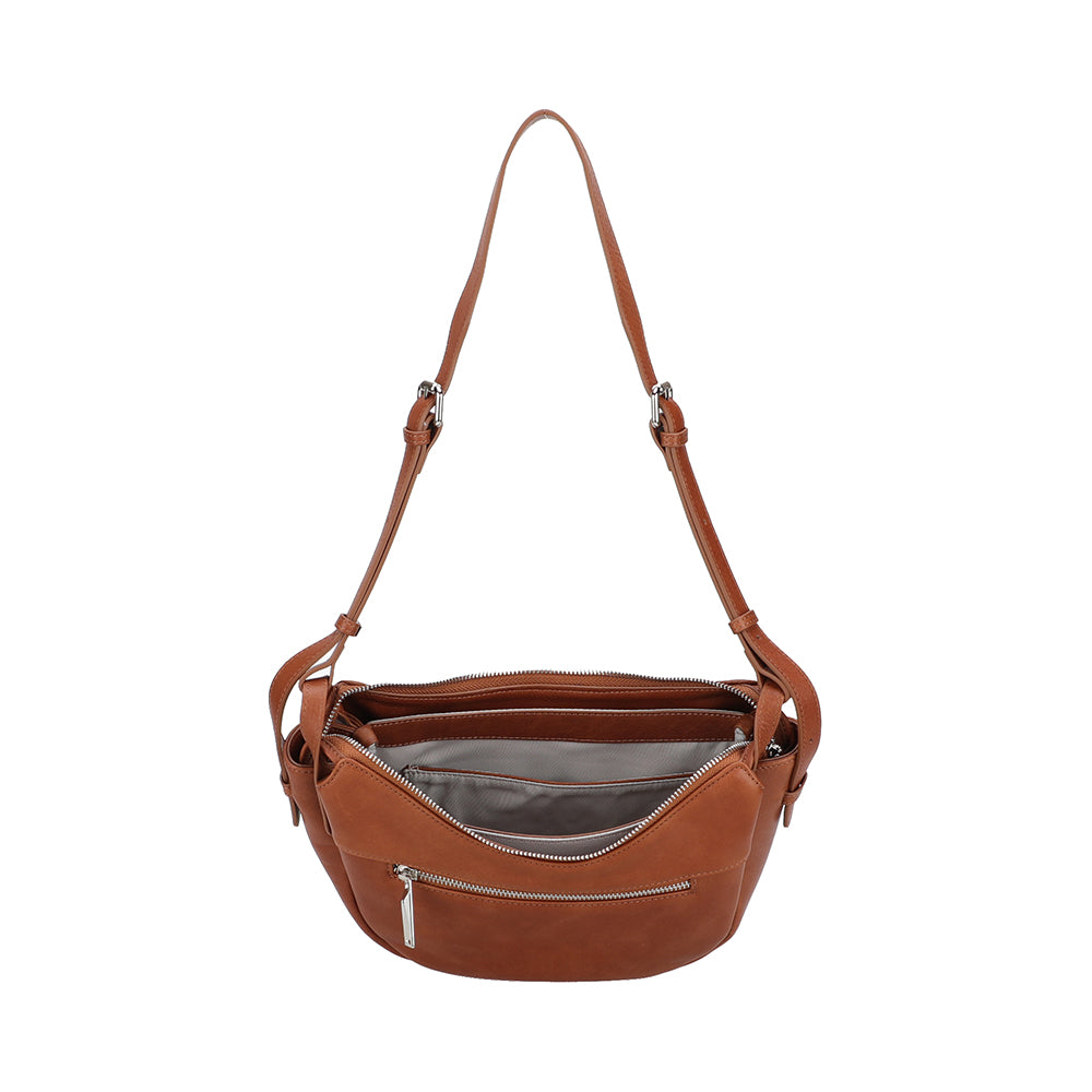 Sac bandoulière demi-lune cuir Elsa