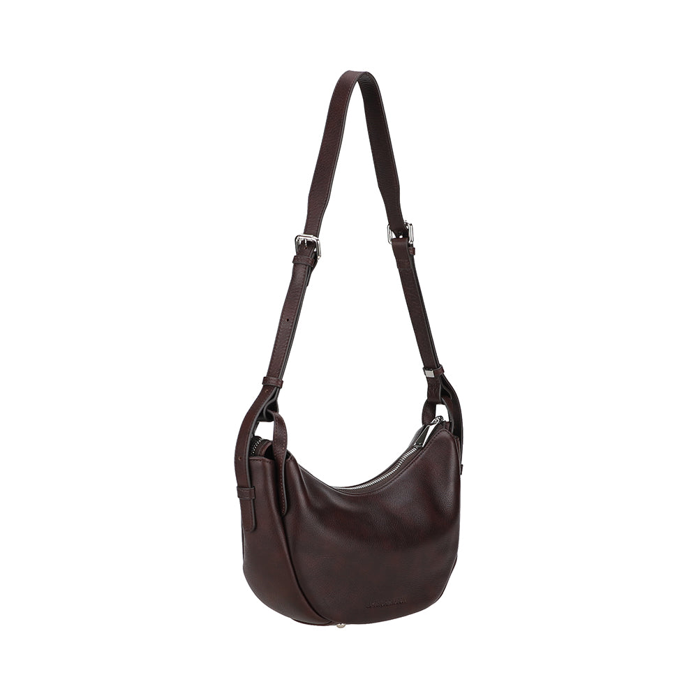 Sac bandoulière demi-lune cuir Elsa