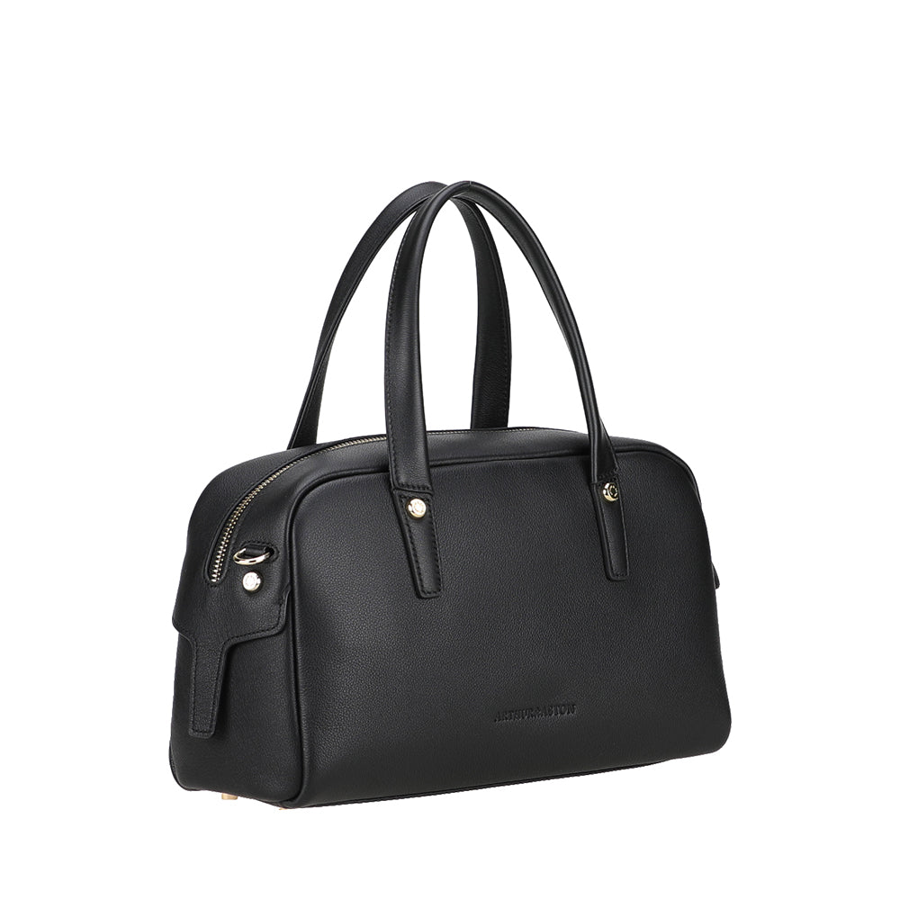 Sac à main bowling Léonille cuir