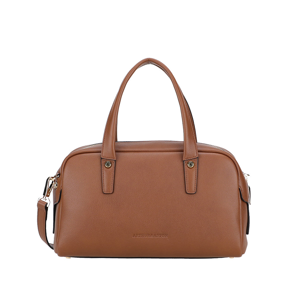 Sac à main bowling Léonille cuir