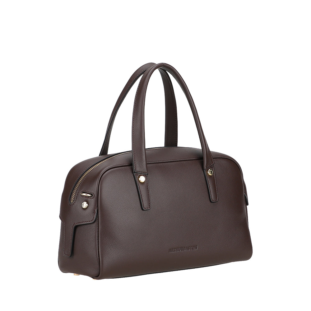 Sac à main bowling Léonille cuir