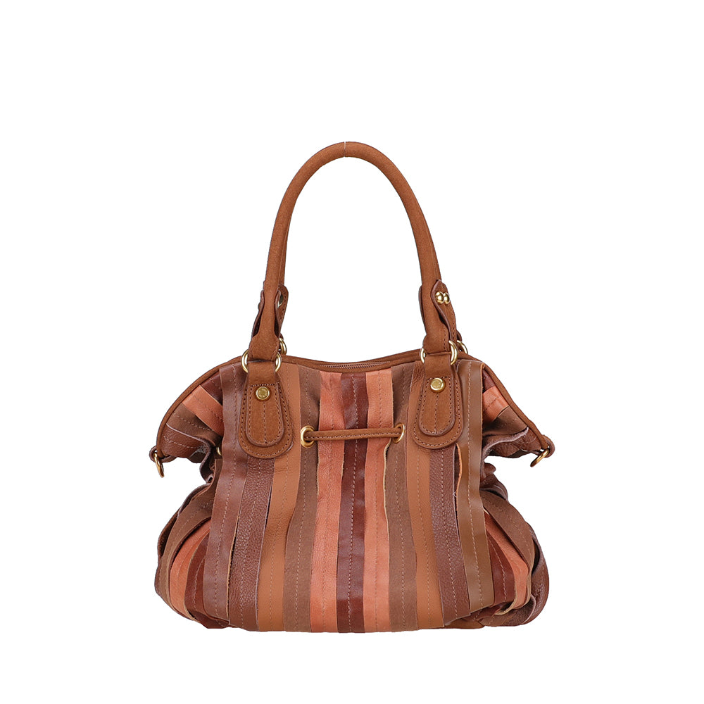 Sac à main bourse cuir patchwork