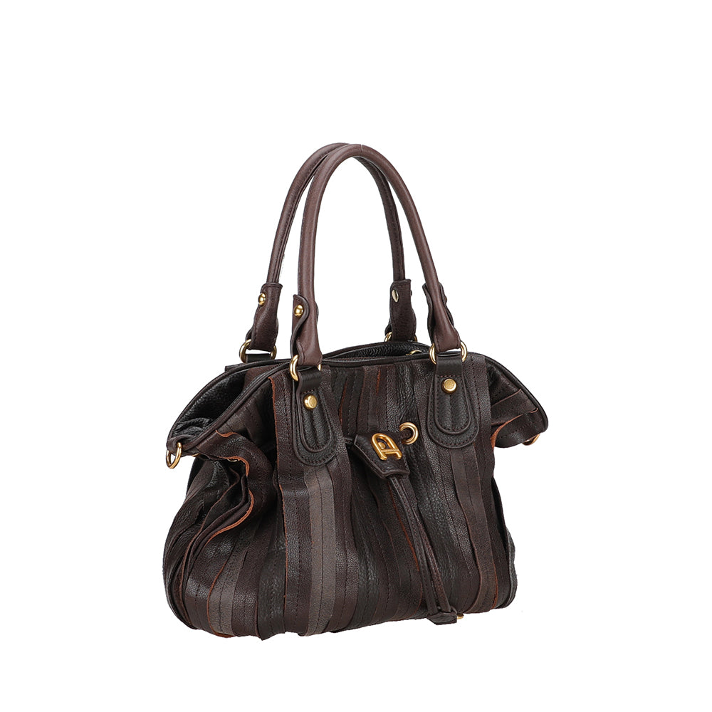 Sac à main bourse cuir patchwork