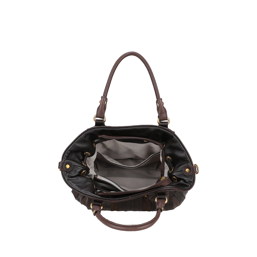 Sac à main bourse cuir patchwork